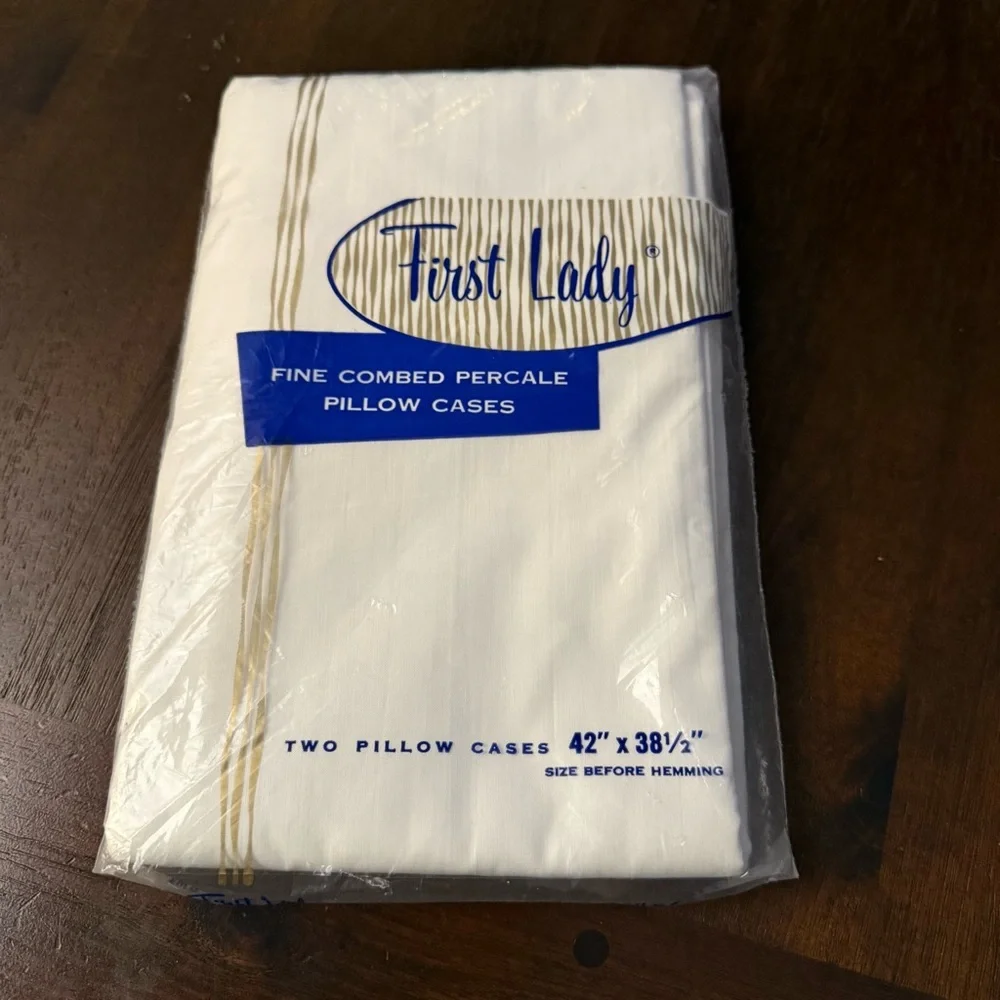 Vintage First Lady White Pillow‎ Cases